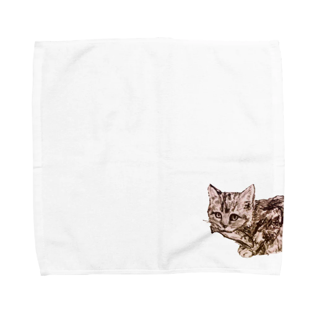 概のお魚くわえた野良猫 Towel Handkerchief