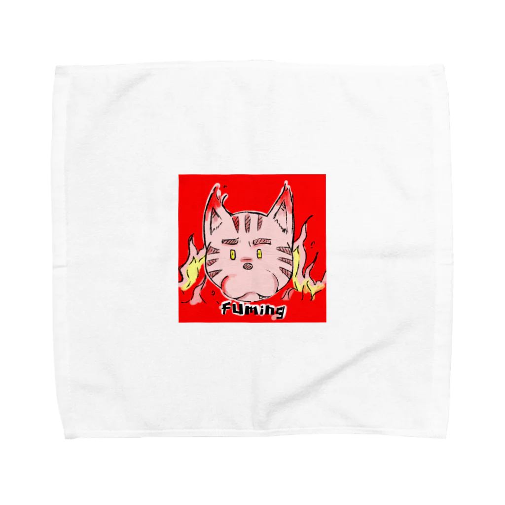 TOMMY★☆ZAWA　ILLUSTRATIONのTORA おこ。 Towel Handkerchief