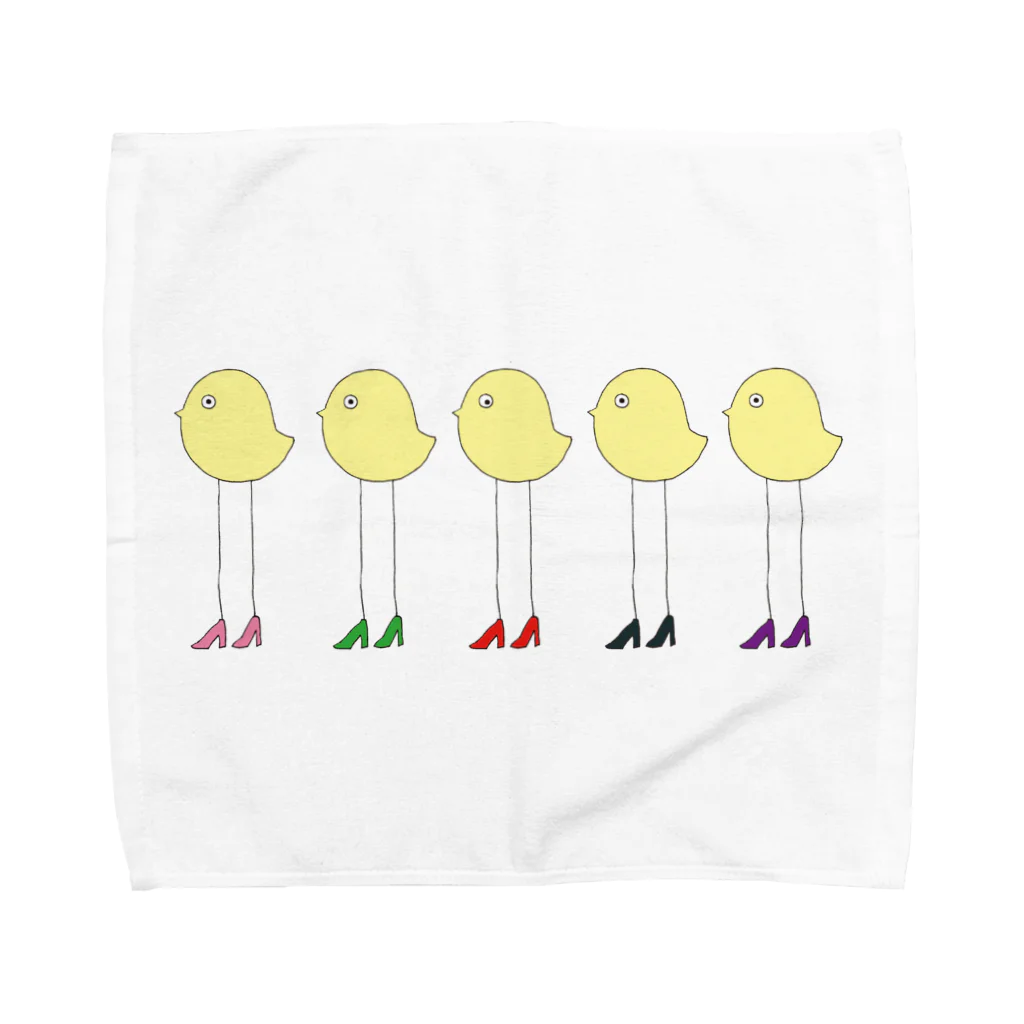 Sen ve snu -夢の中の夢-suzuri店のひよこっちみんな5匹 Towel Handkerchief