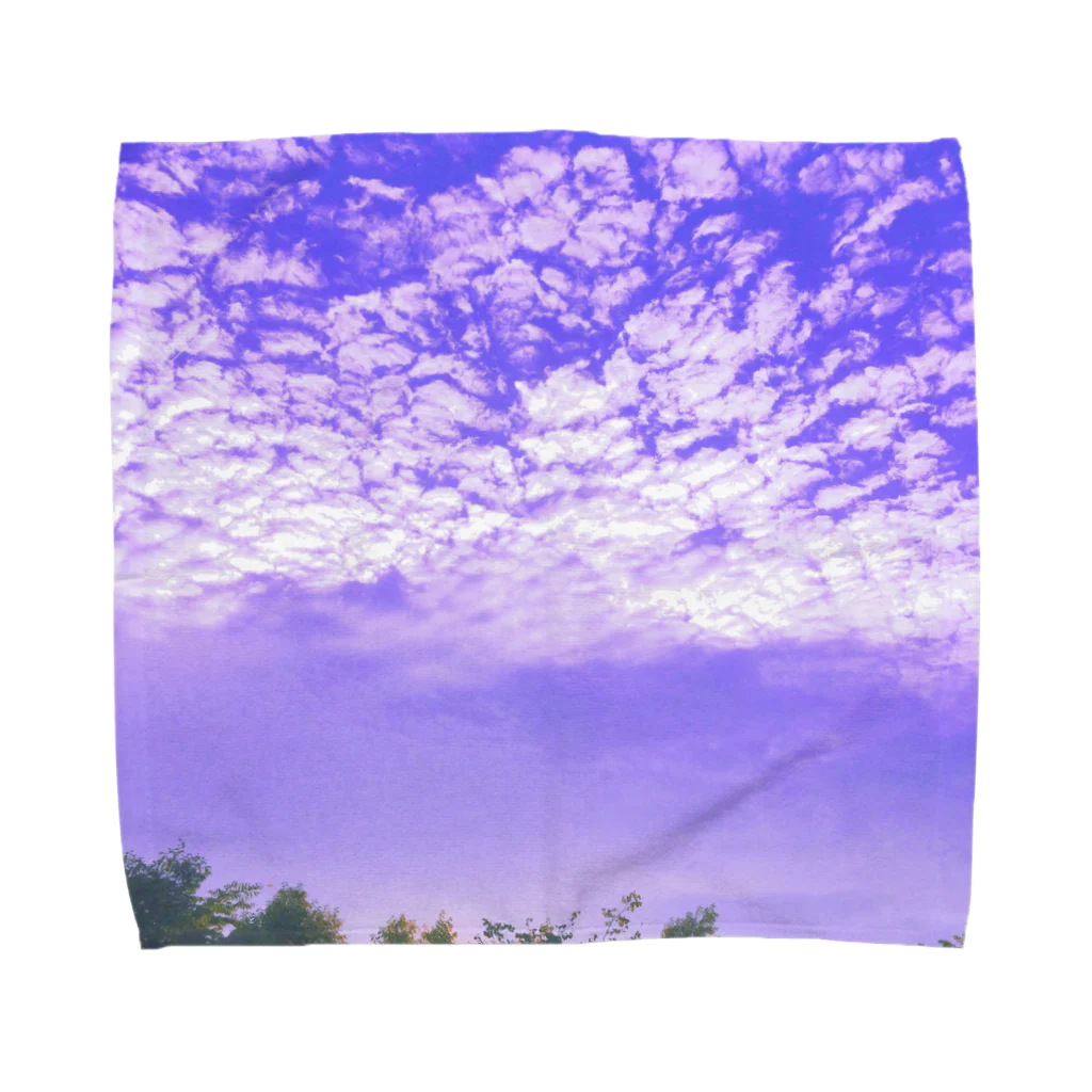 夕陽の静かな空 Towel Handkerchief