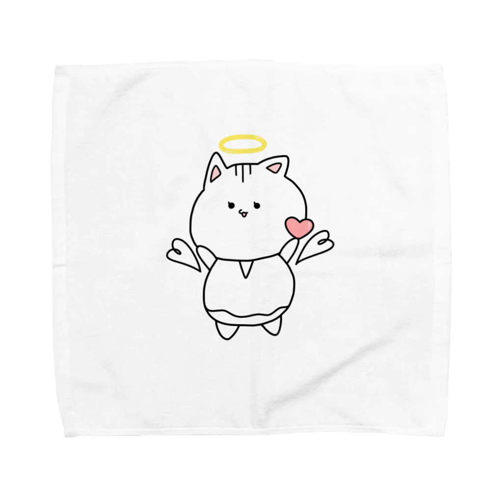 ( ΦωΦ )の天使ぬこさん Towel Handkerchief