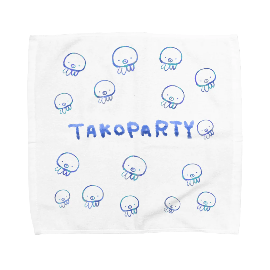 もちもちの部屋の🐙 TAKO PARTY 🐙 Towel Handkerchief