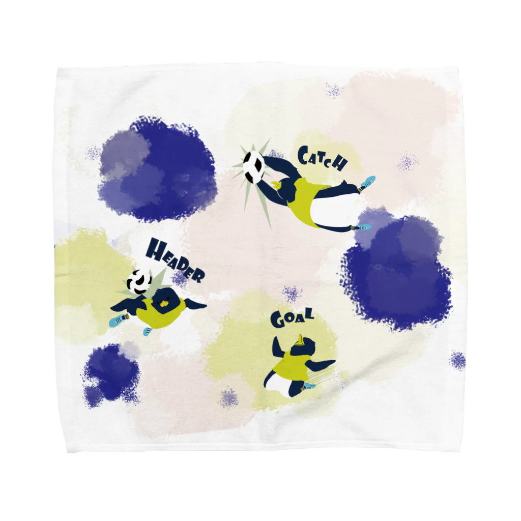 ミスミヨーコのペンギンサッカー部 Towel Handkerchief