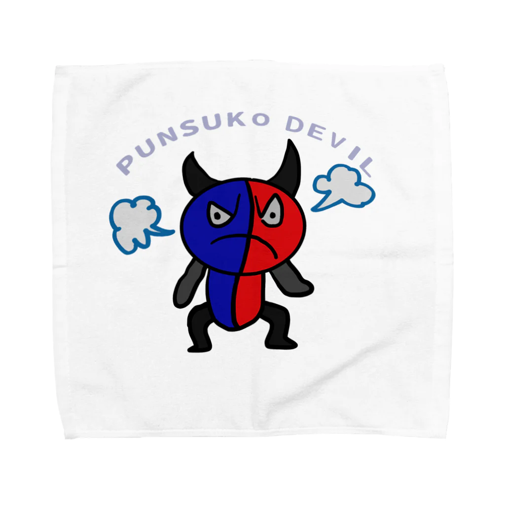 ハナミヅク商店のプンスコデビル Towel Handkerchief