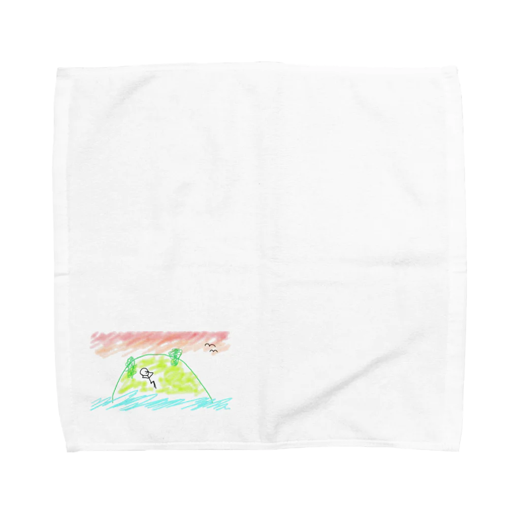 ボーにんげんの家の孤島のボーにんげん Towel Handkerchief