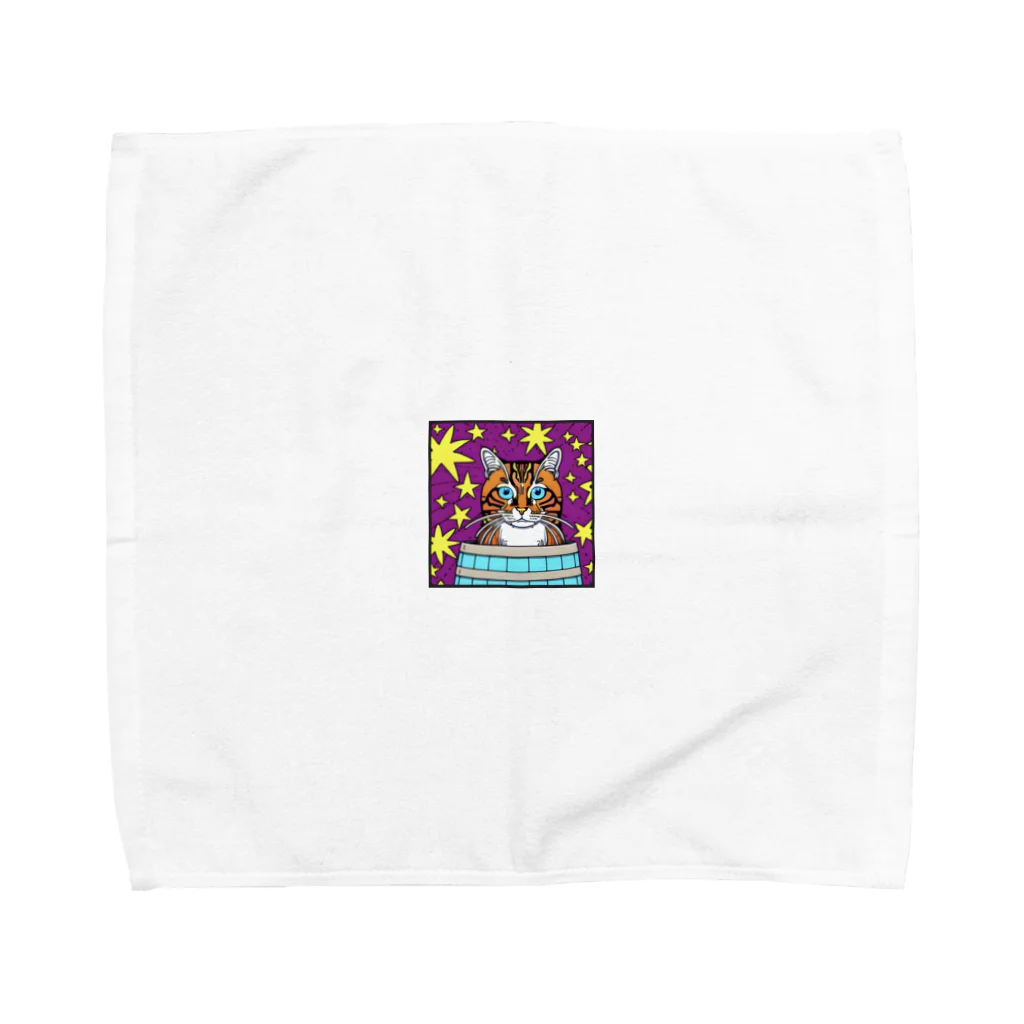 ウイスキーとくらすのウイスキーキャット Towel Handkerchief