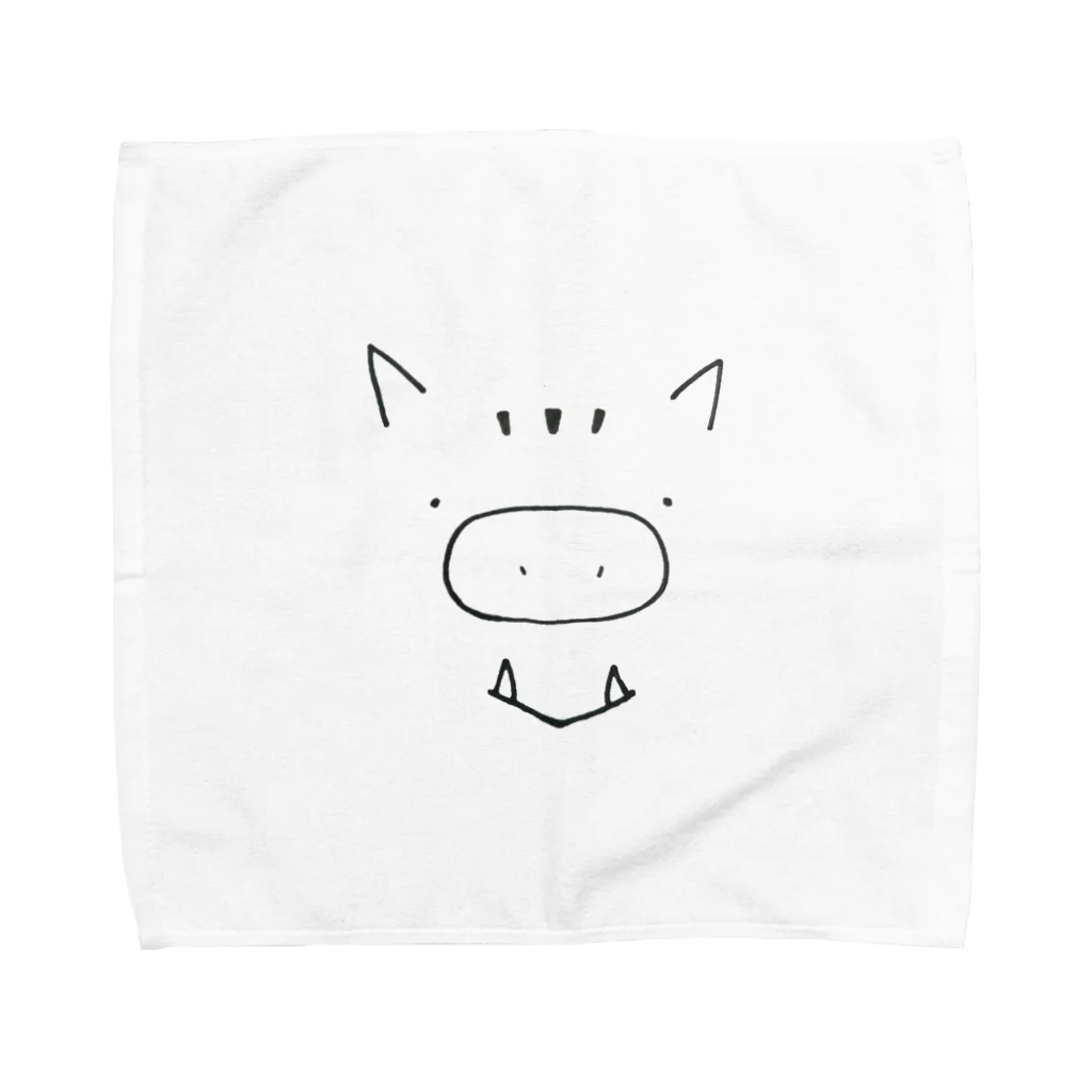 saoriinのいのししさん Towel Handkerchief