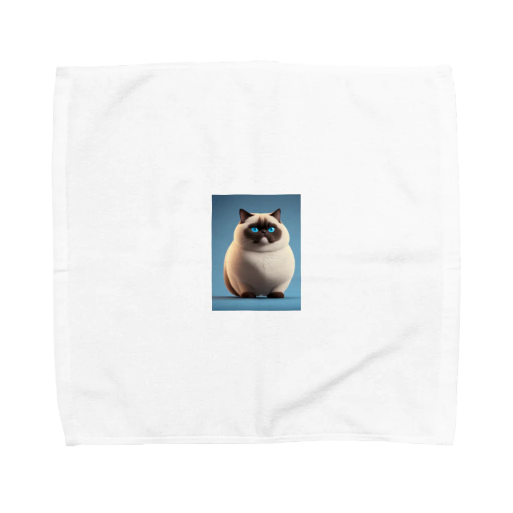 marucoo15のぽちゃしゃむ Towel Handkerchief