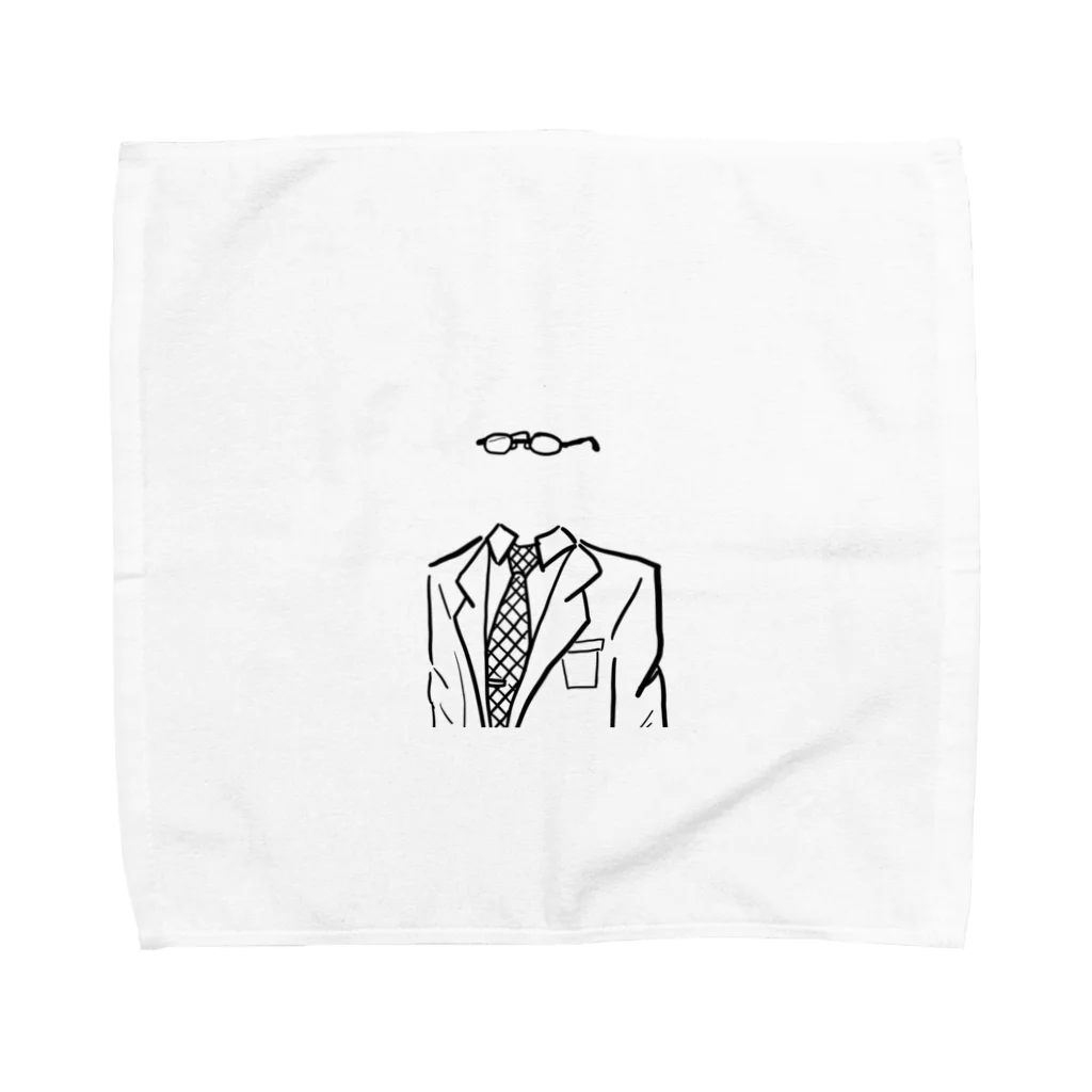 便箋と絆創膏のメガネこそ本体 Towel Handkerchief
