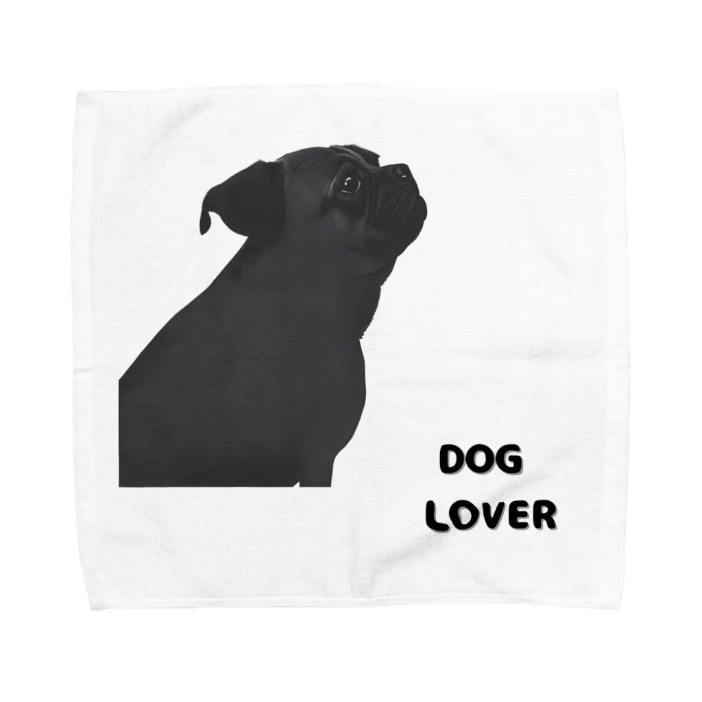 DOG LOVERのDOG LOVER（パグ） Towel Handkerchief