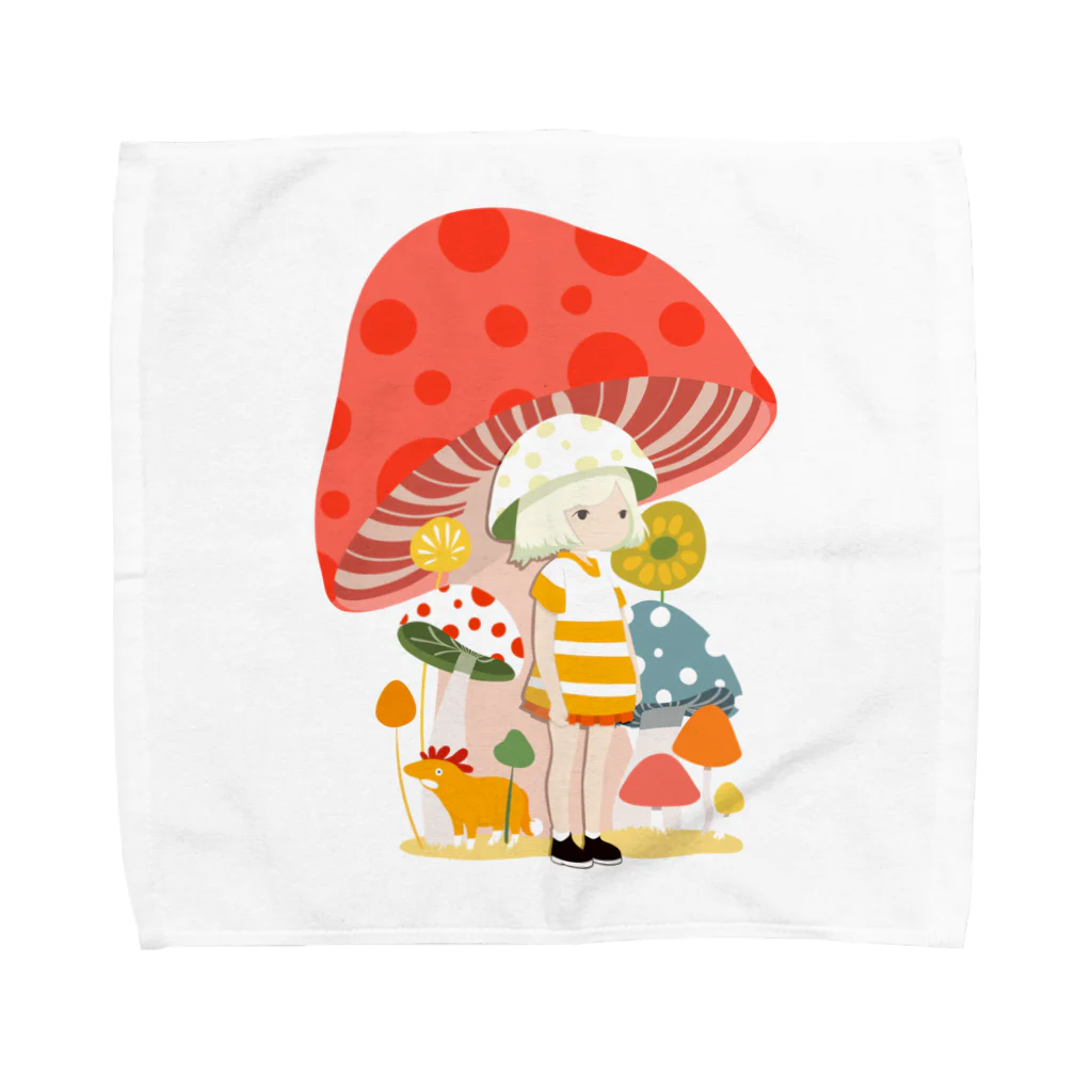 MangMARUのキノコ少女 Towel Handkerchief