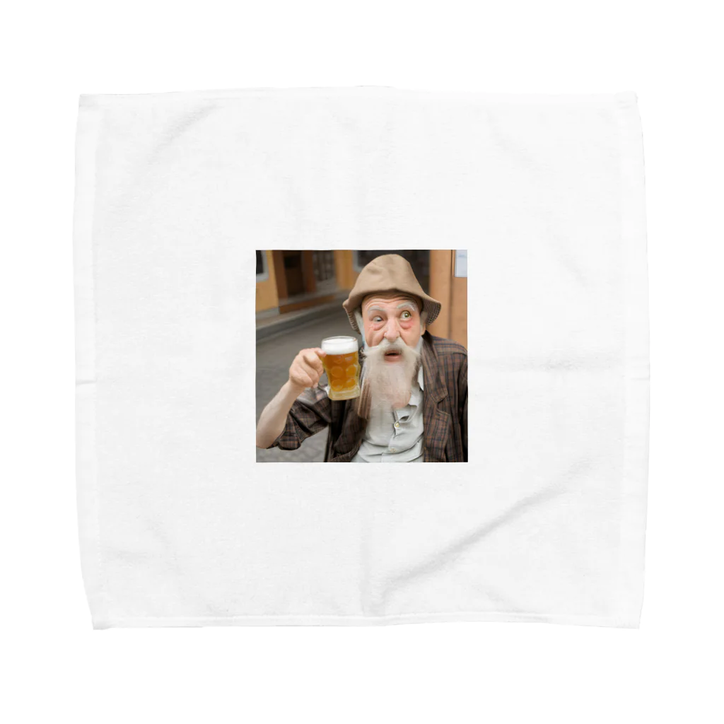 ゴロゴロしたいの自称　酒豪じいちゃん Towel Handkerchief