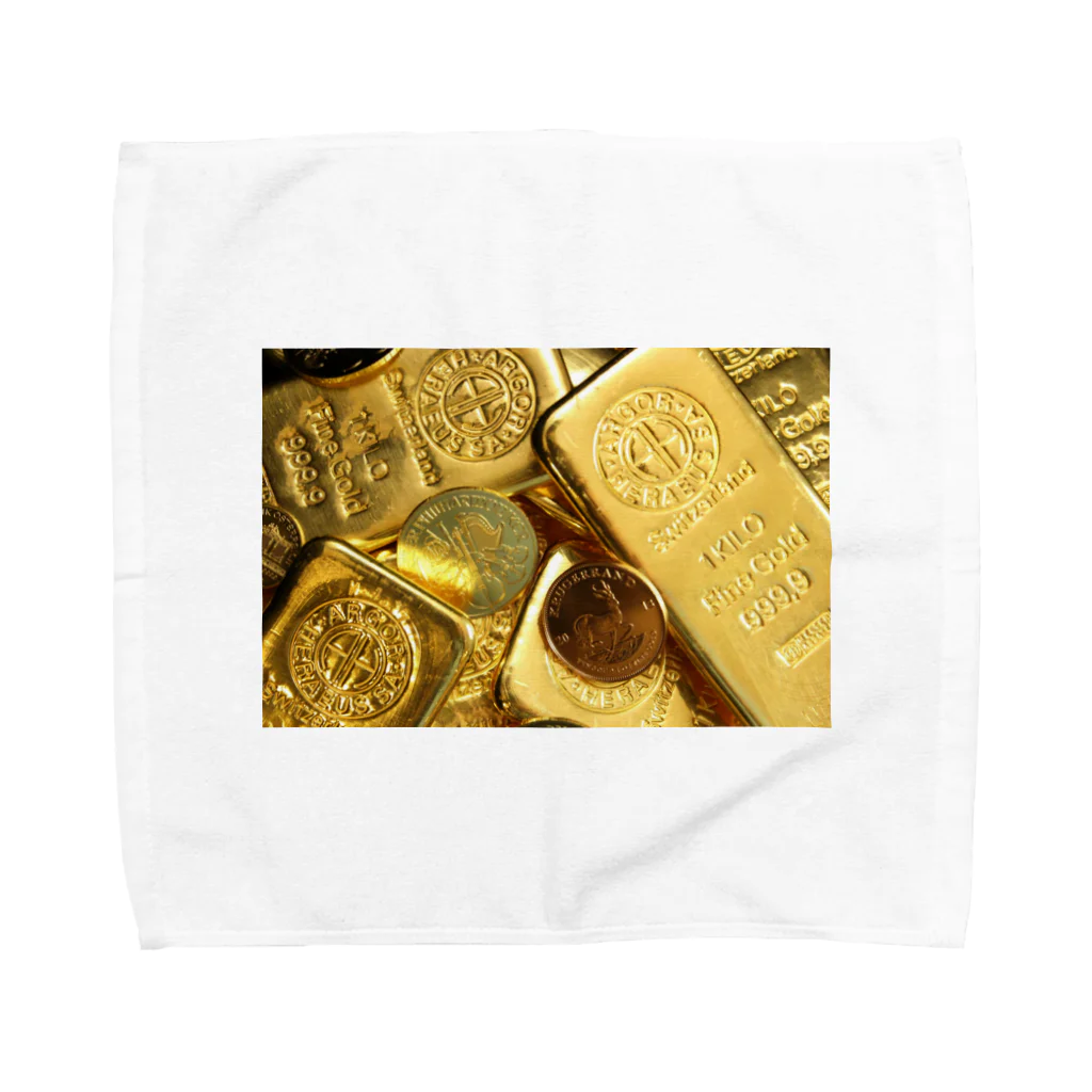 invitationのゴールド Towel Handkerchief