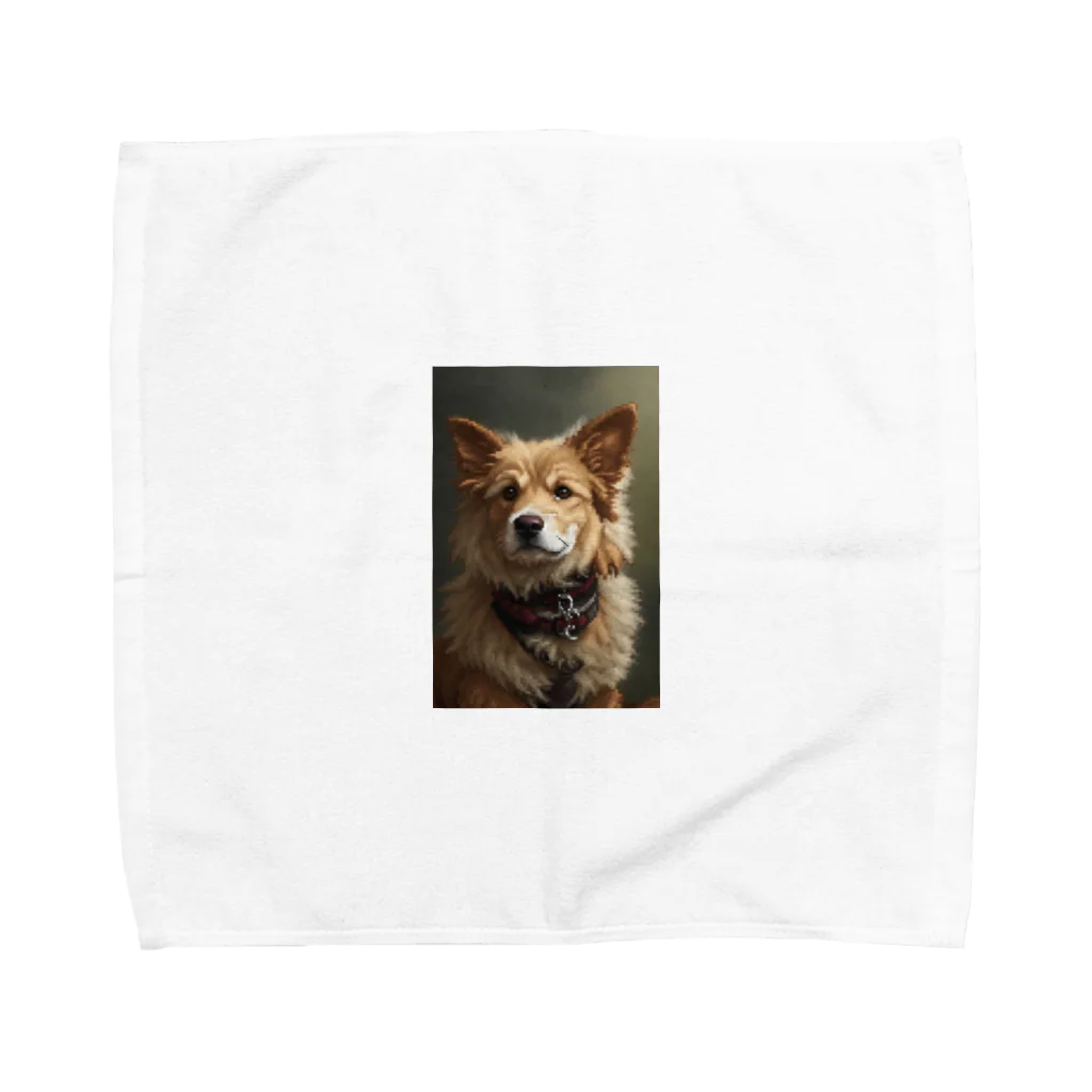 Shiyunのドット犬 グッズ Towel Handkerchief