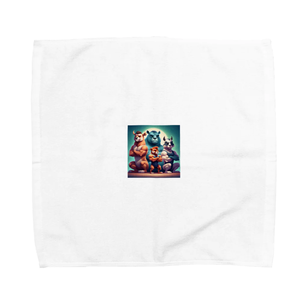 さぼりのあっくまんのきんにくごはんアニマルズ❤✨ Towel Handkerchief