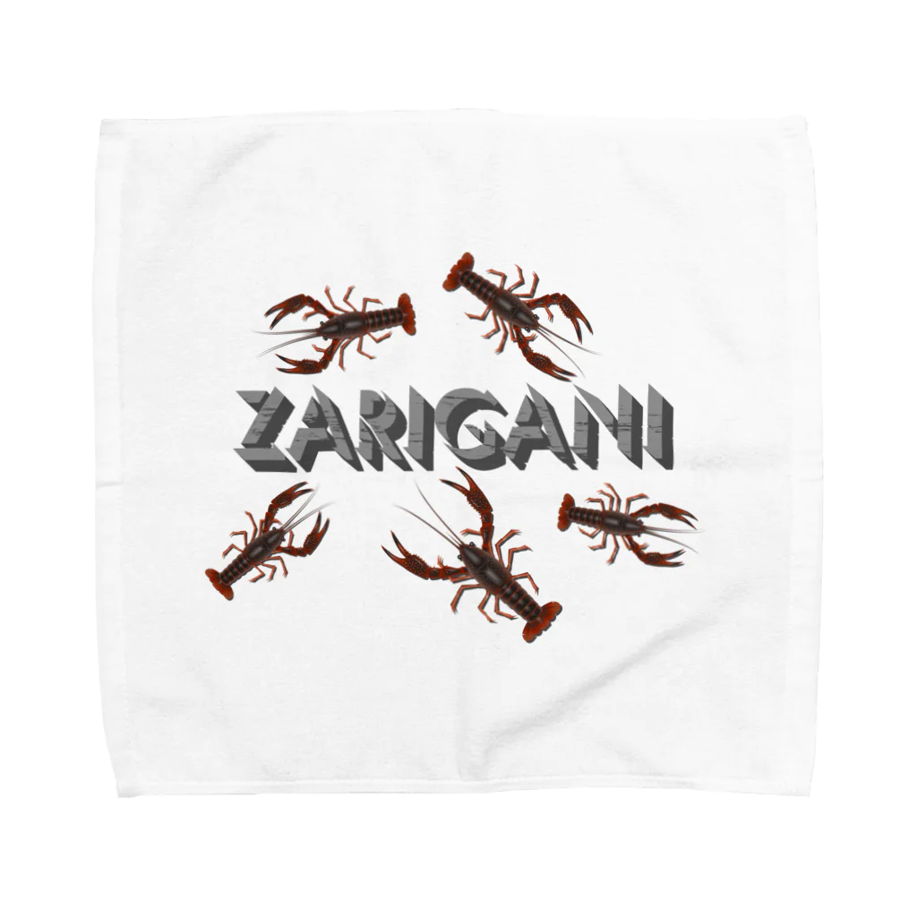 猫と釣り人のZARIGANI_C_1 Towel Handkerchief