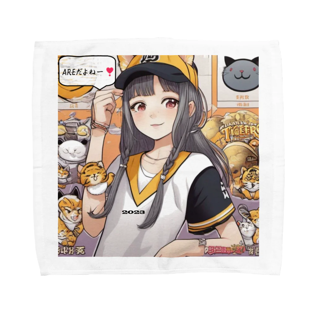 HARERUYA59の阪神タイガース　優勝　マスコット　トラ娘 Towel Handkerchief