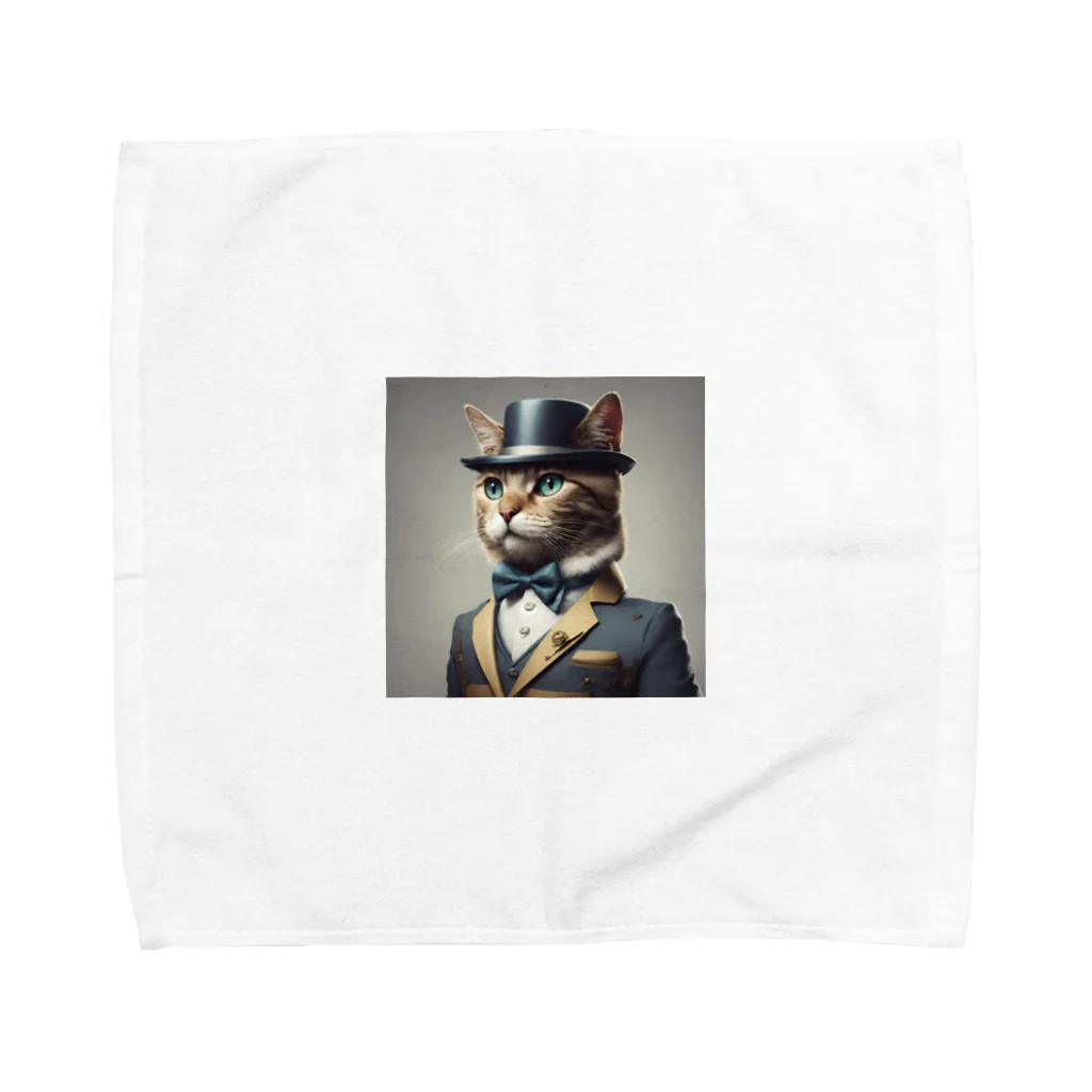 ことこと♂@トレーダーの猫猫　紳士 Towel Handkerchief