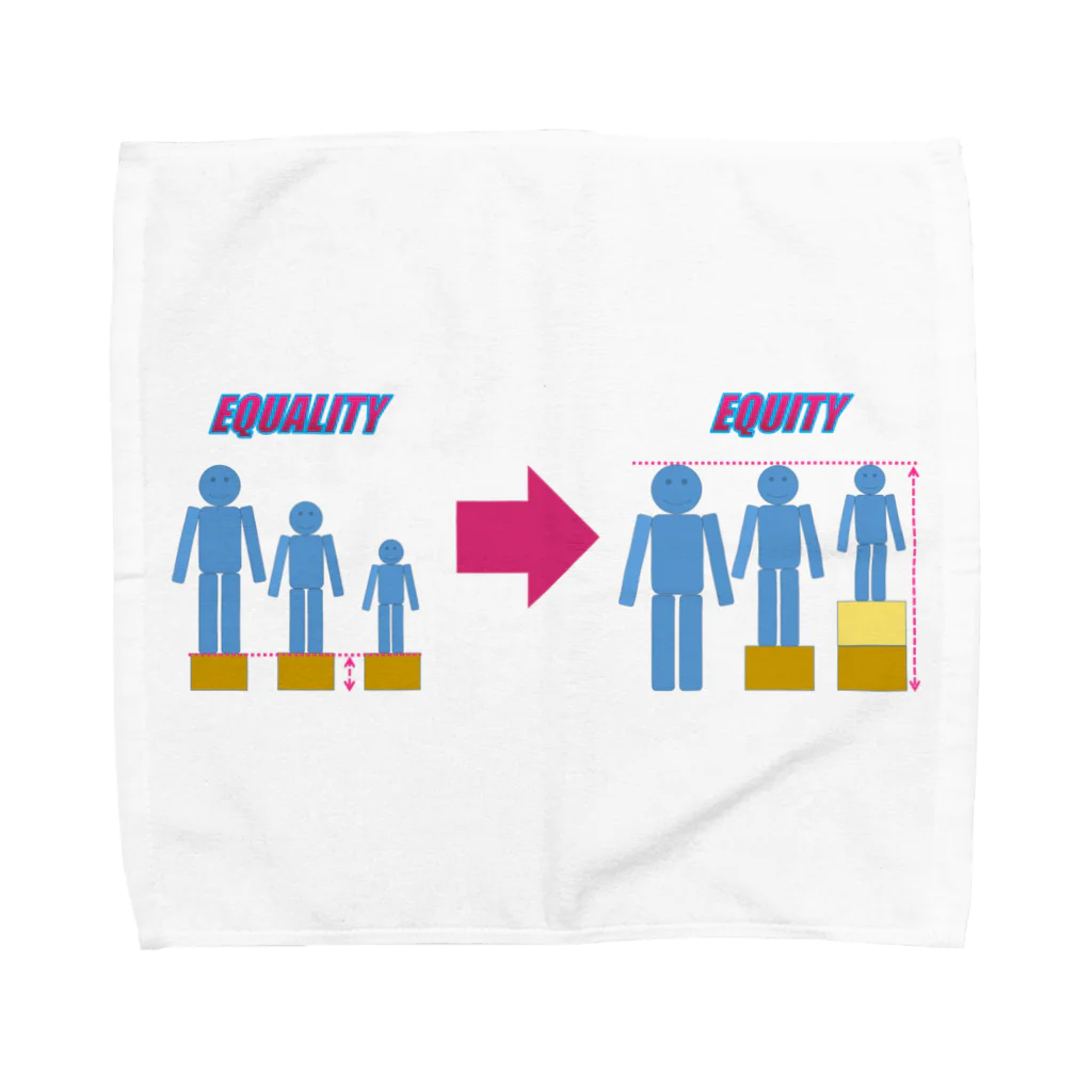 れいわビギナーズのEQUALITY&EQUITY タオルハンカチ