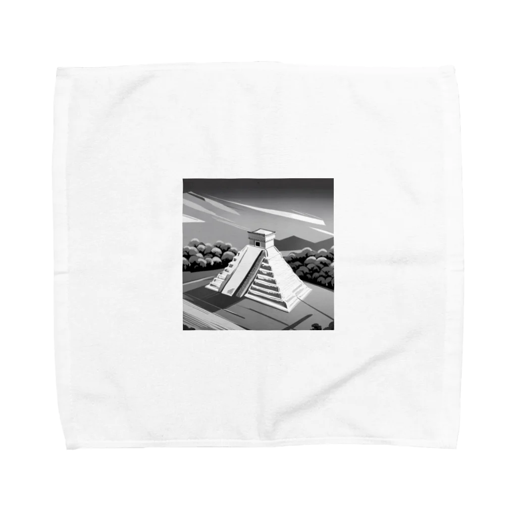 YoMiTの有名な観光スポットイメージ画像：チチェン・イッツァ（メキシコ） Towel Handkerchief