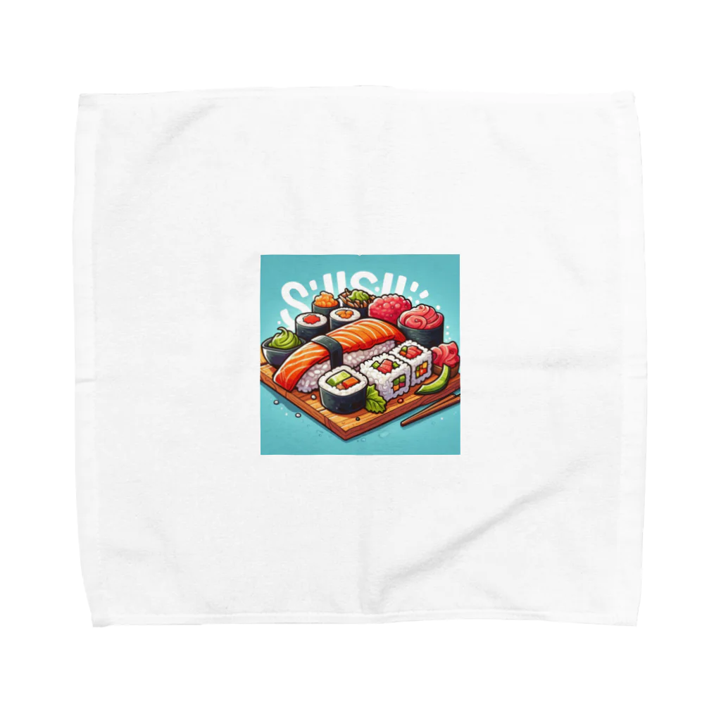 ワンダーワールド・ワンストップのカラフルなユニークな寿司 Towel Handkerchief
