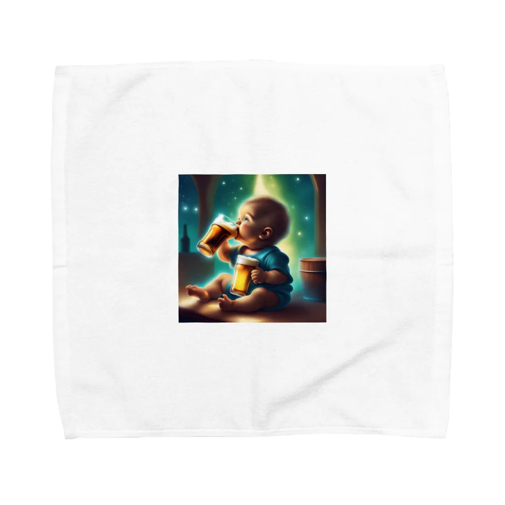 Baby smokerのBaby beer Towel Handkerchief