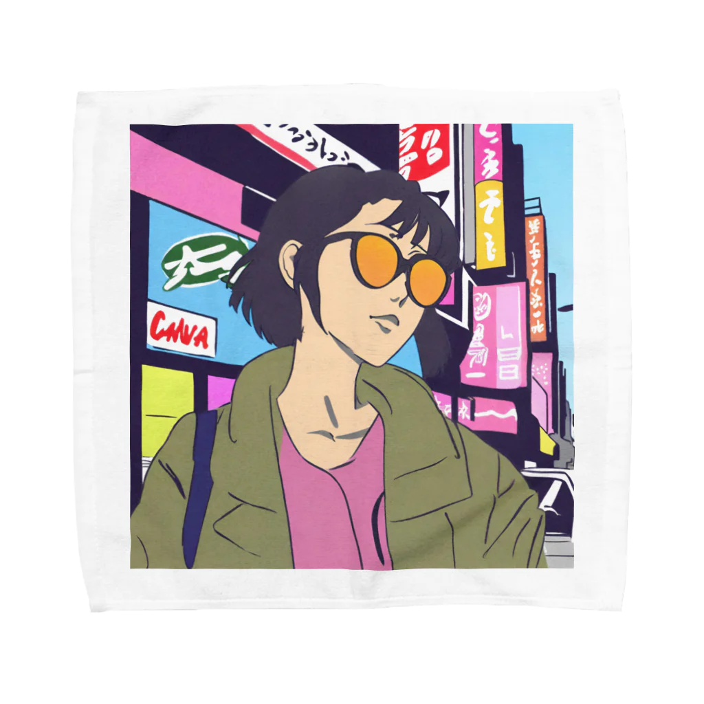 sunglass girlのsunglass girl 街編 Towel Handkerchief