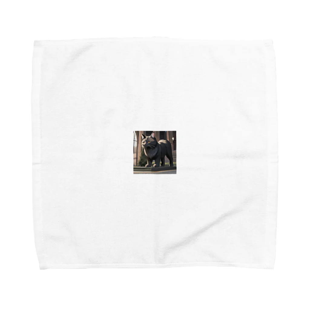 ken_nのsit cat Towel Handkerchief