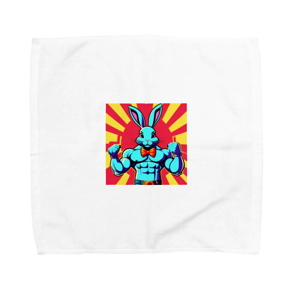 mojaのマッチョうさぎ🐰 Towel Handkerchief