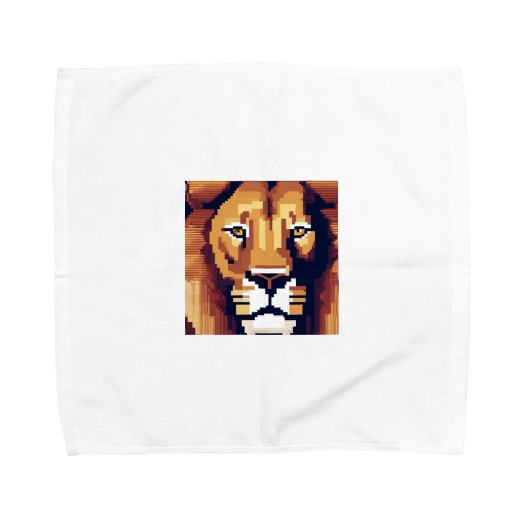 DJシャークのドット絵ライオン Towel Handkerchief