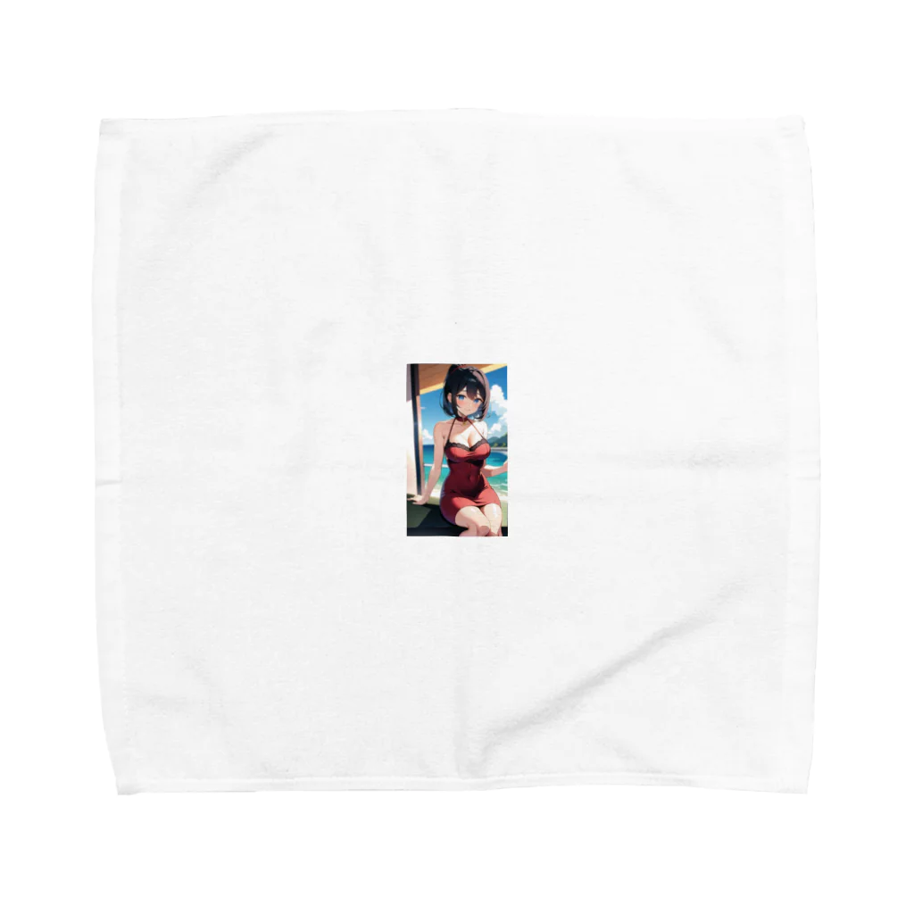 Makoto_Kawano Designのちょっぴりセクシーな女の子 Towel Handkerchief