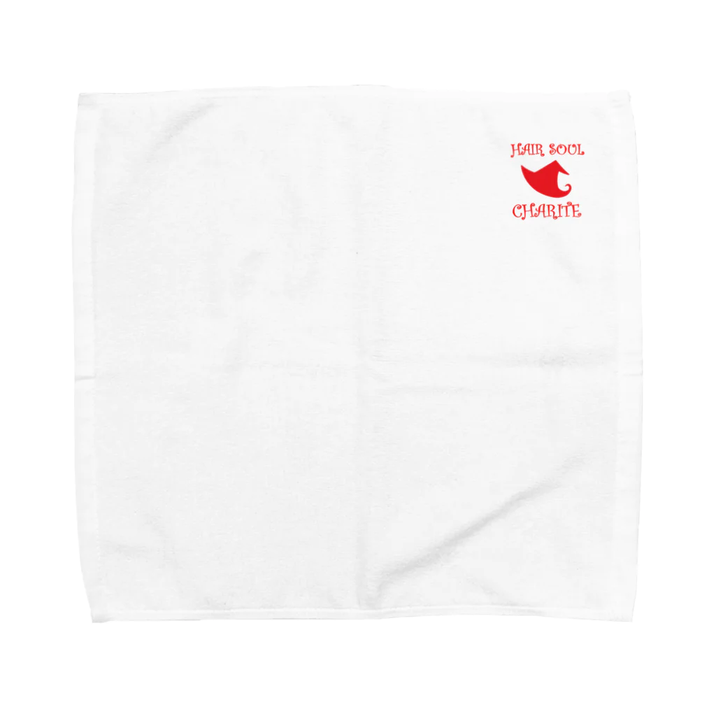 Chariteのシャーリットのハットロゴ赤改 Towel Handkerchief