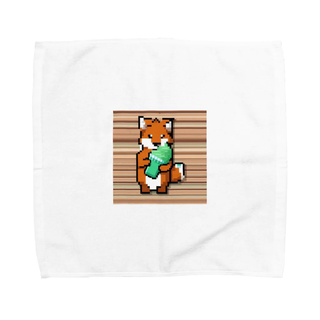 チョコミント大好き部のミントアイス狐 Towel Handkerchief