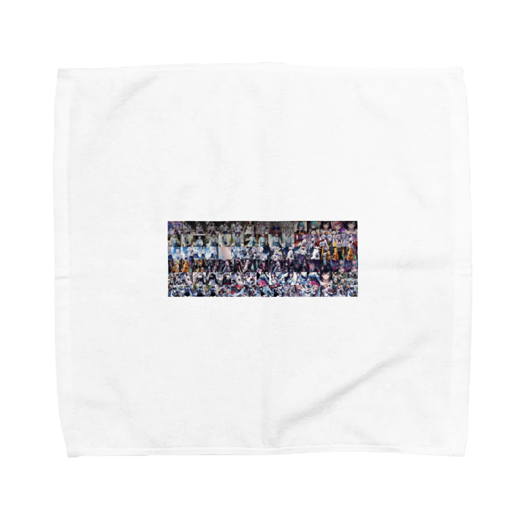 ポジパレード 🎉の可愛イラてんこ盛りちゃん Towel Handkerchief