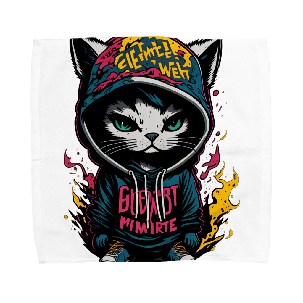 めんぼうさんやのちびネコ Towel Handkerchief