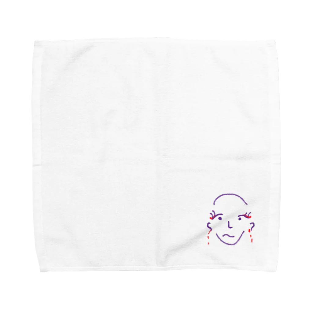 ちちちのハゲ美女　長イヤリングを添えて Towel Handkerchief