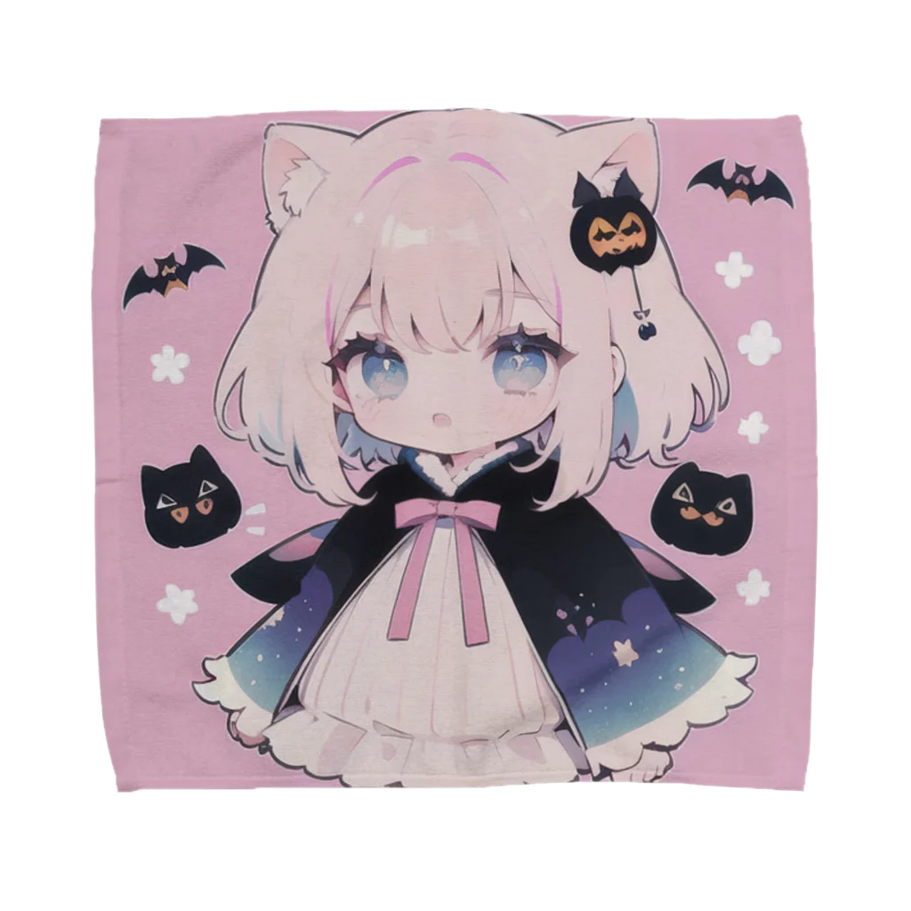 那須モバイル店のハロウィン　女の子 Towel Handkerchief