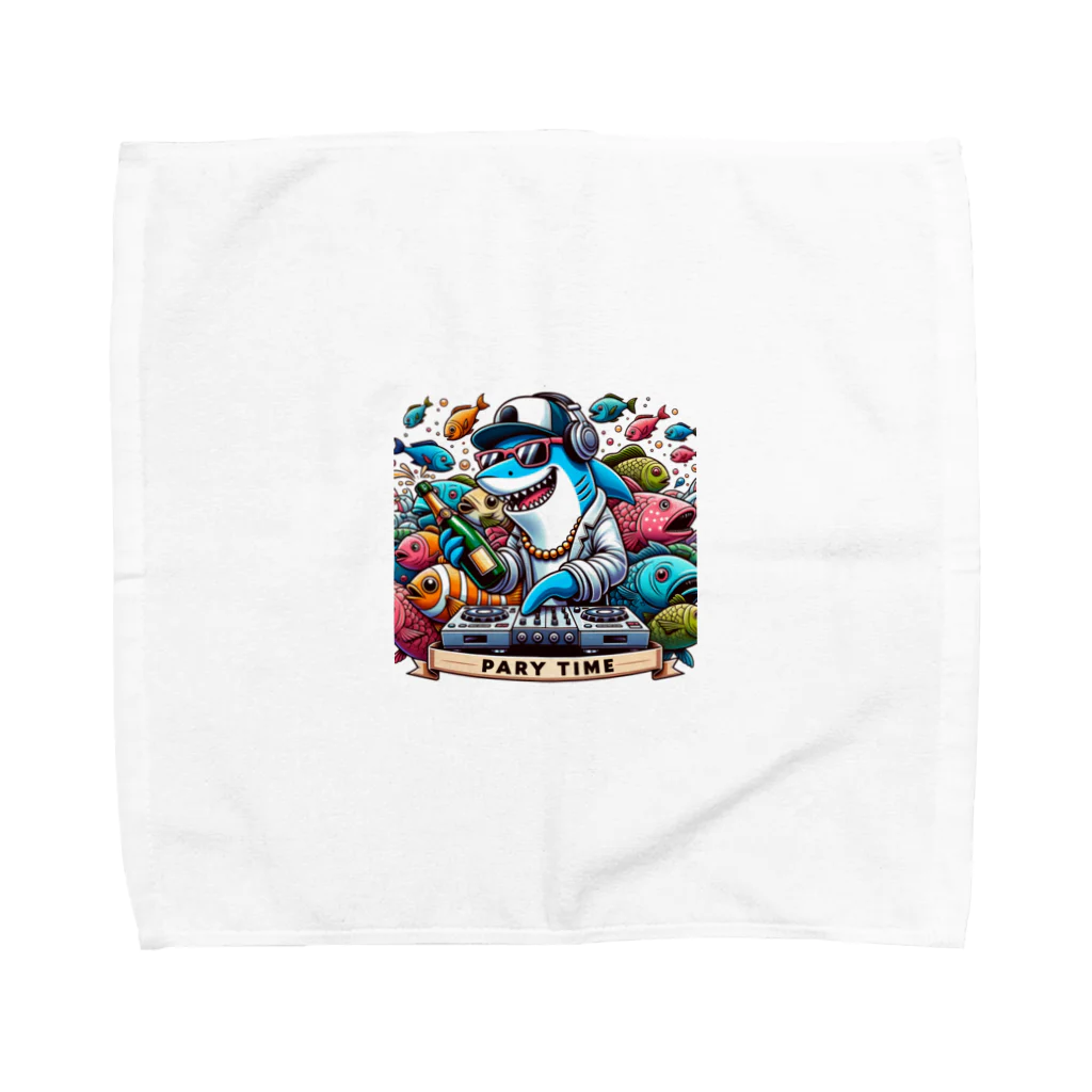 DJシャークのDJシャーク(PARY TIME) Towel Handkerchief