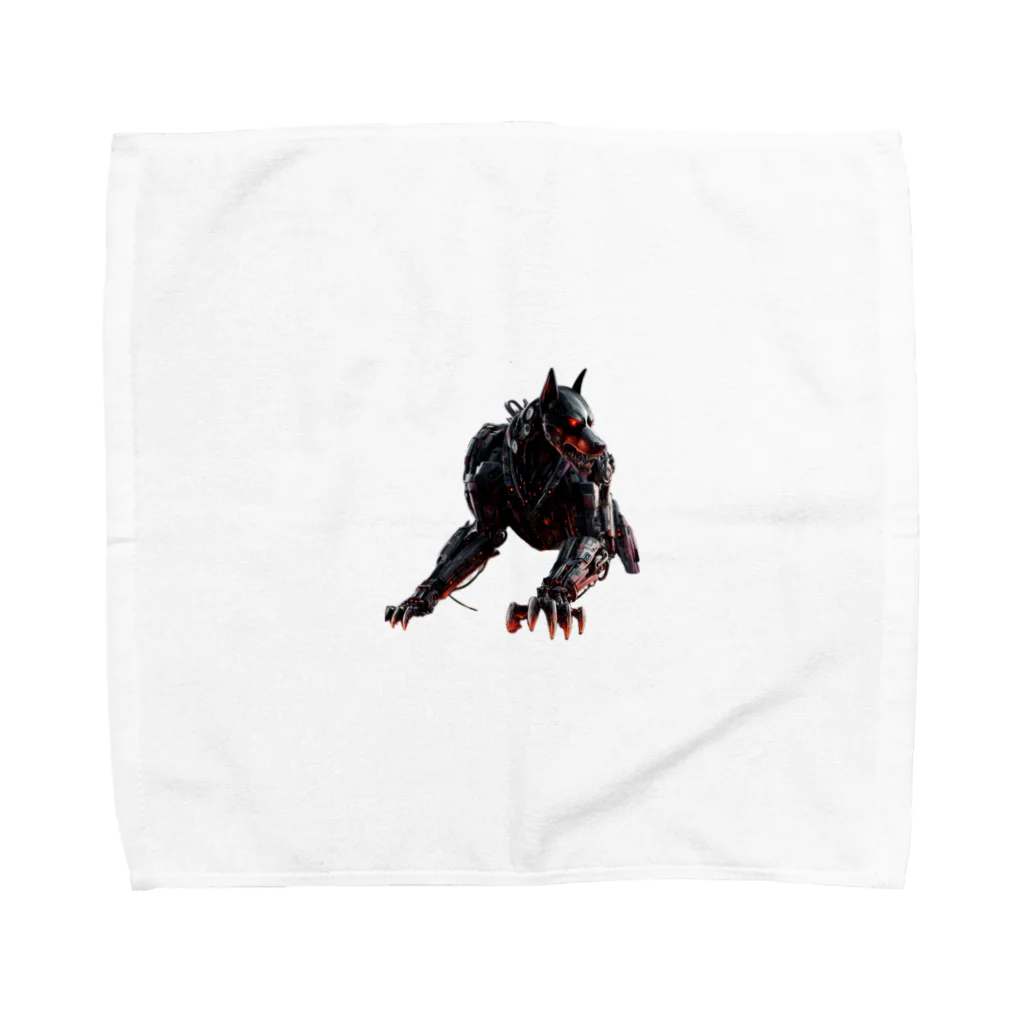 ドットドッグの未来の護衛犬 Towel Handkerchief