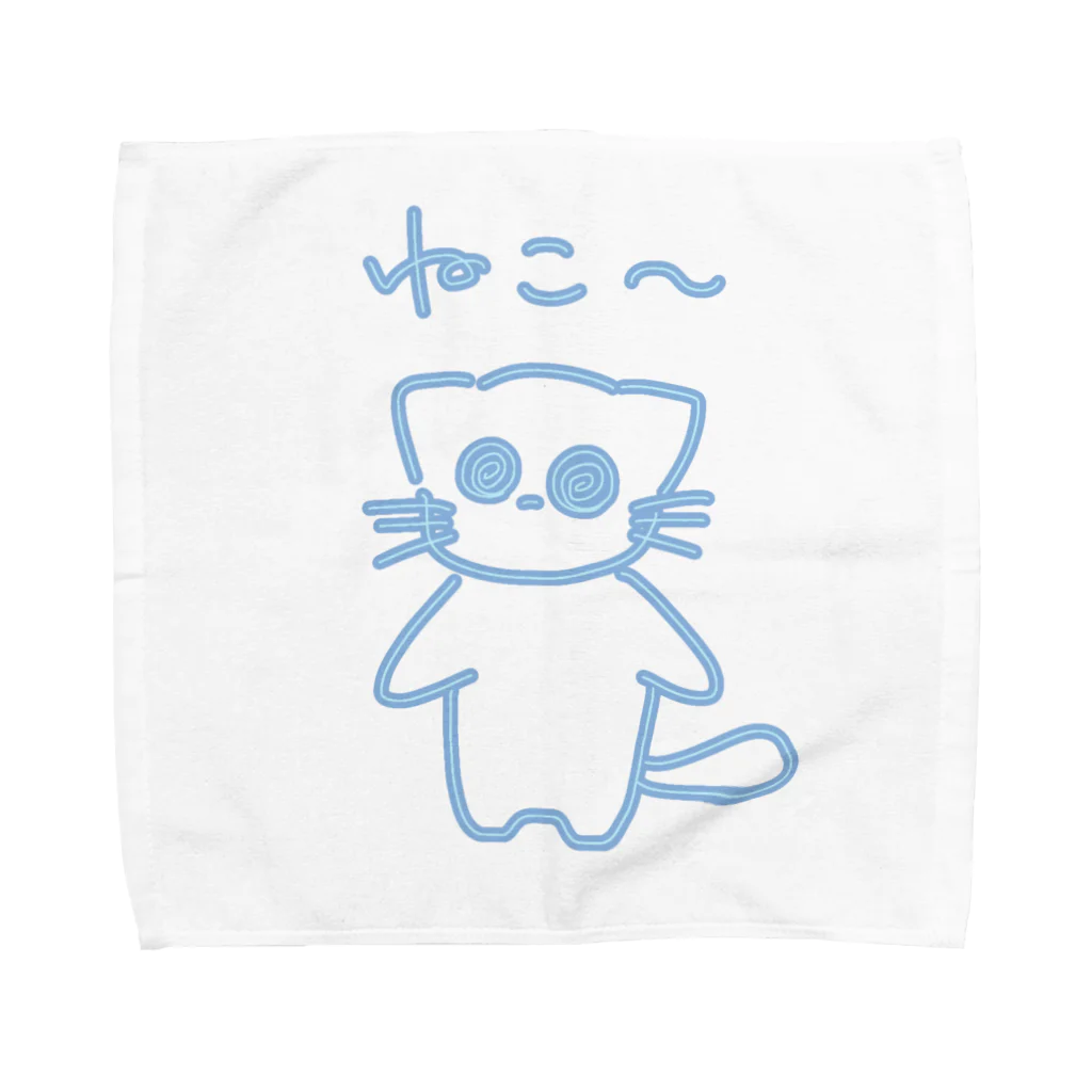 まったりと٩(　ᐕ)وのねこ〜ちゃん Towel Handkerchief