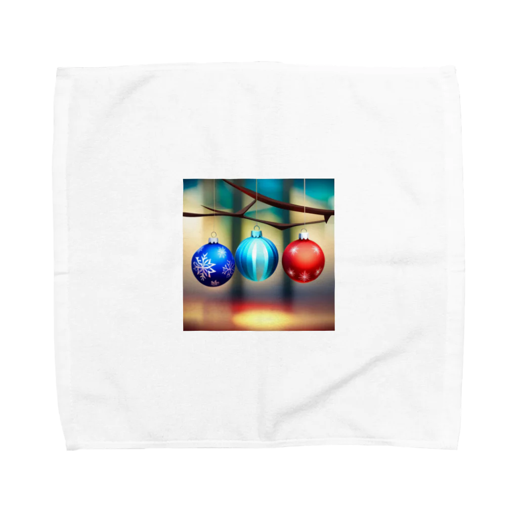 千裕アトリエ（いつもありがとう）のクリスマスオーナメント（Christmas Ornaments） Towel Handkerchief