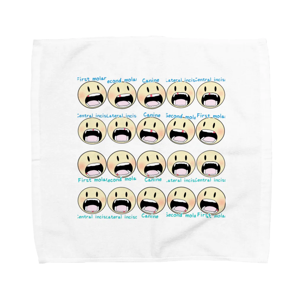 Osoro DesignのCherish family memories（Baby teeth） Towel Handkerchief