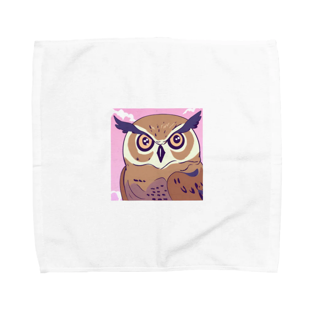 OWIの幸運ふくろうグッズ Towel Handkerchief