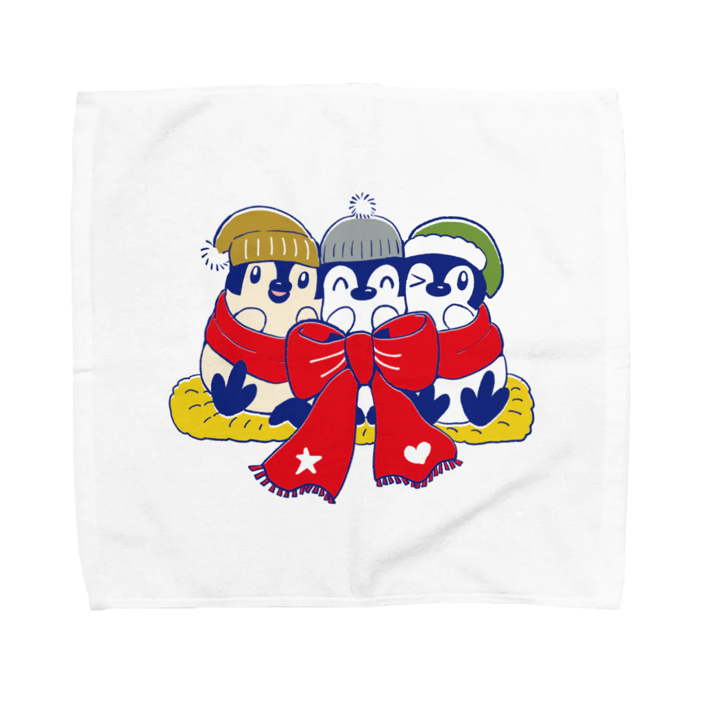 るりんごむのりぼんぺんぎん Towel Handkerchief