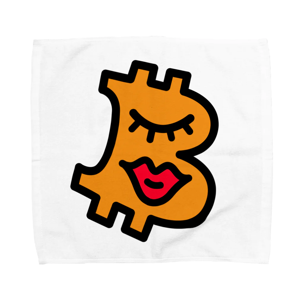 BitPopArtのB - Beautiful Towel Handkerchief