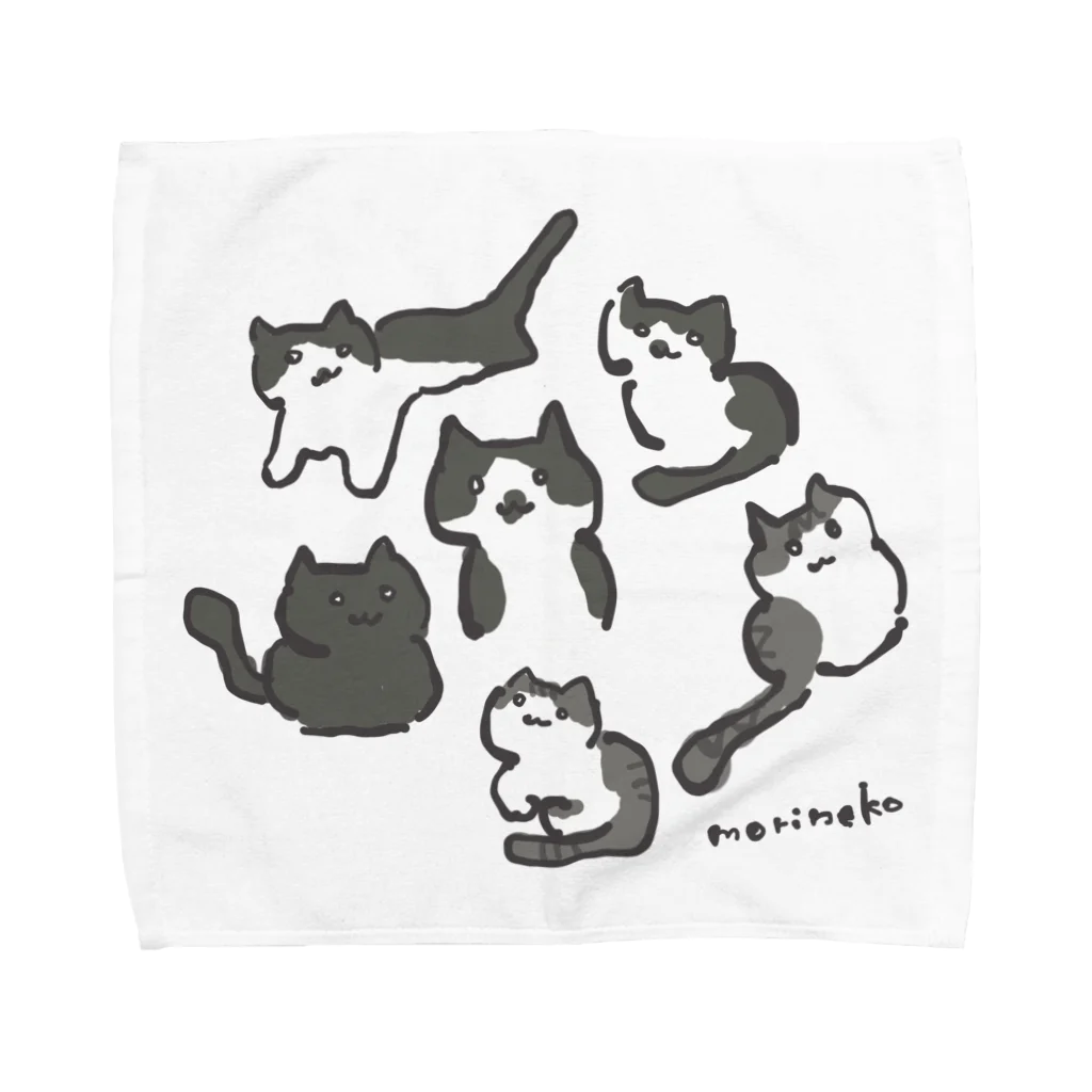 保護ねこカフェ もりねこのごまちゃんシスター＆ブラザーズ Towel Handkerchief