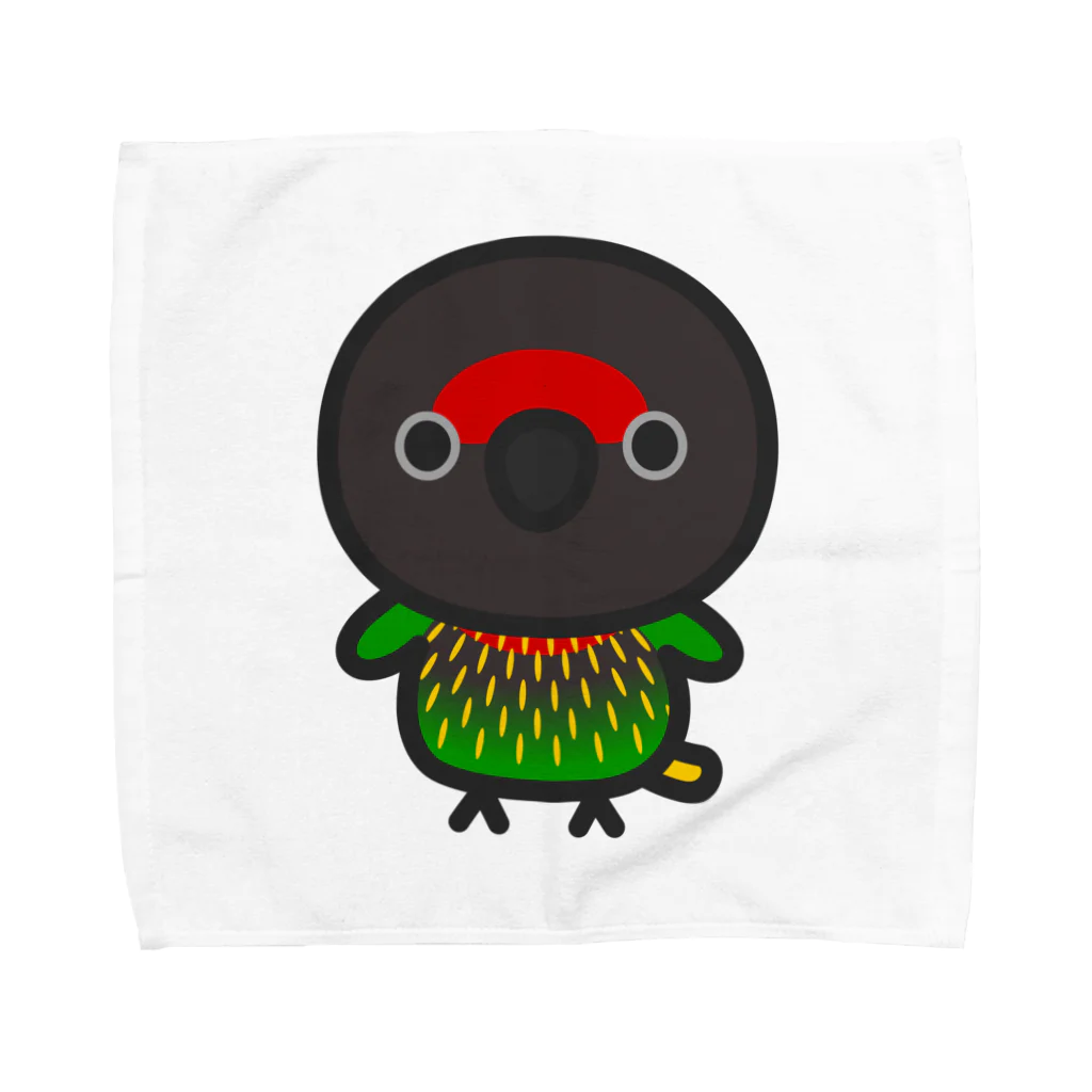 いんこ屋堂のキスジインコ Towel Handkerchief