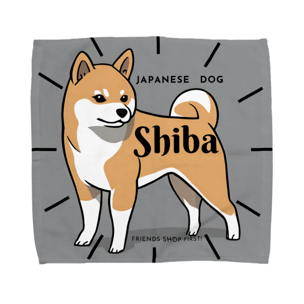 MarilyneのジャパニーズわんこShiba タオルハンカチ