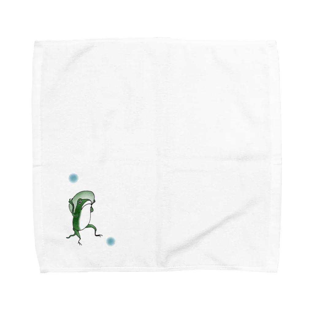 LaFioreの金魚づくし　カエルA Towel Handkerchief