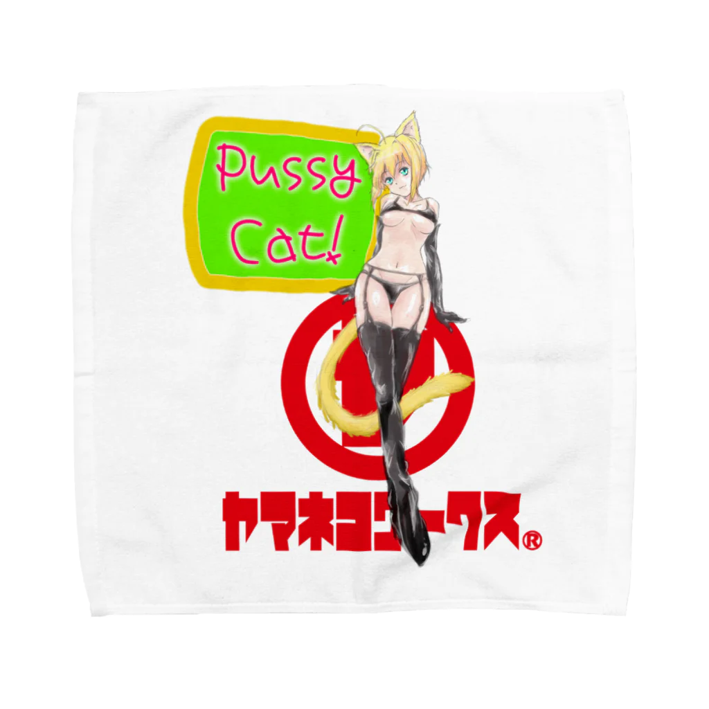 ヤマネコワークスのアオイちゃんシリーズ Towel Handkerchief